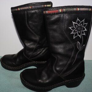 Durango Dream Eclipse Flower Me in Love Sz 8 M 40 M RD3840 Black Leather Boots